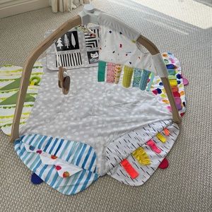 Lovevery play gym mat with sensory strands